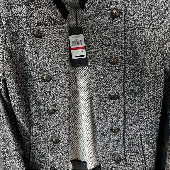 Tommy Hilfiger band jacket — dark grey with buttons XS, NWT - Picture 3 of 6